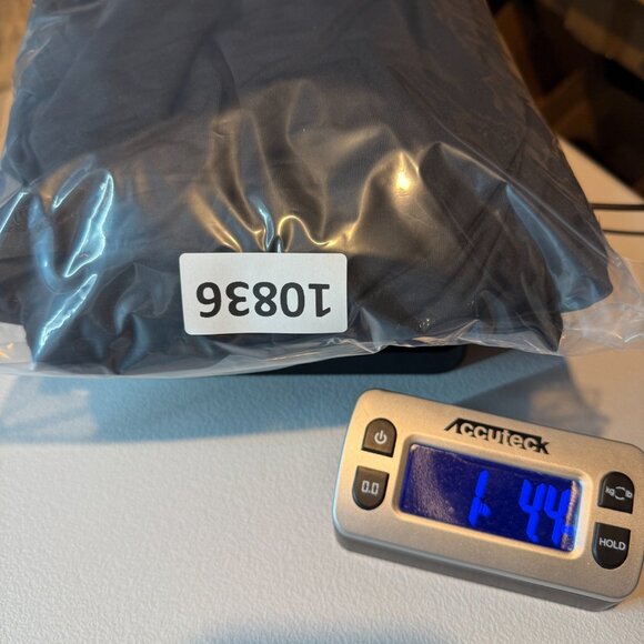 Baltic Born Women 1XL Arianna Maxi Dress V Neck Black Side Slit Flowy Stretch - Picture 12 of 12